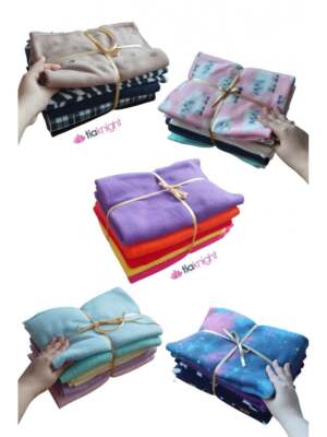 Polarfleece großes Fat Quarter Paket zum Quilten & Basteln - umweltfreundlicher Stoff