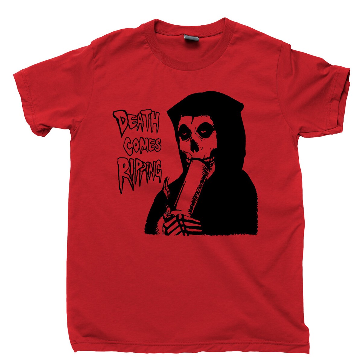 Grim Reaper T Shirt High Stoned Blaze Hemp Marijuana Water Pipe 