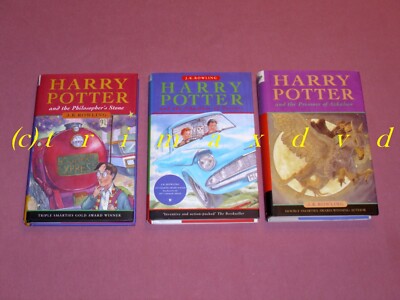 First Edition _ Harry Potter 1-3 _ Englische Hardcover-Ausgaben