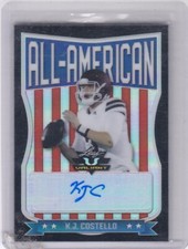 2021 Leaf Valiant KJ Costello All American Rookie Black Auto #1/5 Autograph #1/5