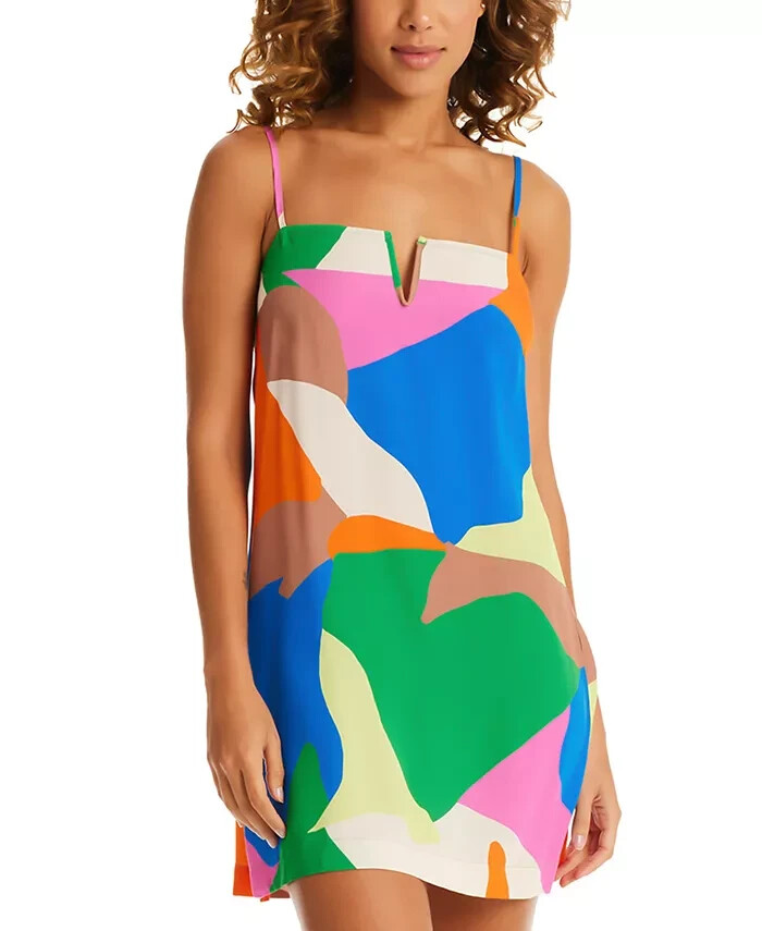 Sanctuary Womens Printed Dress Cover-Up