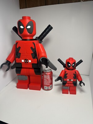 3D Printed Deadpool Lego Large Sized Figurine - 16.5 
