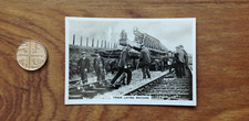 Railway Track Laying Machine  :  Senior Service Photocard.  Free UK P&P