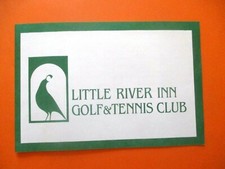 vtg - Golf Scorecard - LITTLE RIVER INN GOLF  TENNIS CLUB gc - Little River CA