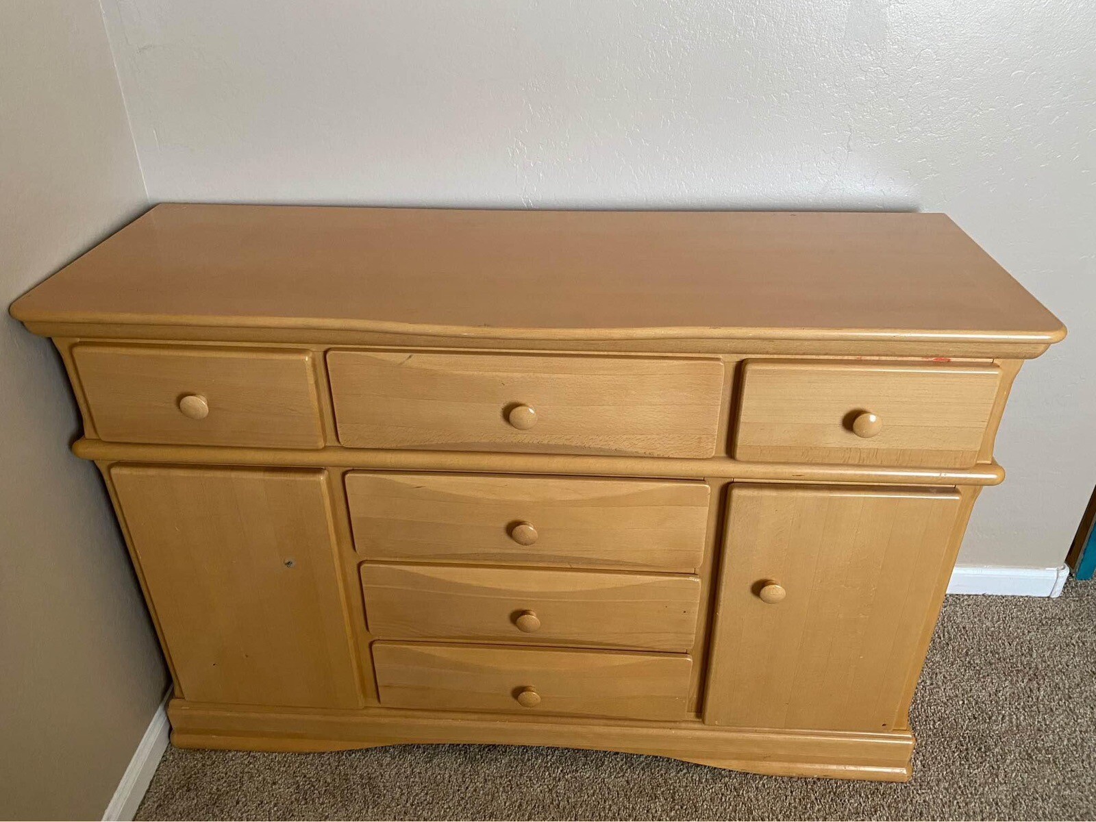 2 Solid Wooden Dressers eBay