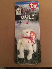 Ty Maple the Bear McDonalds Teenie Beanie Babies McDonalds - New in Box