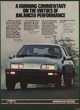 Merkur XR4TI Balanced Performance Germany Sports Sedan Vintage Print Ad 1985