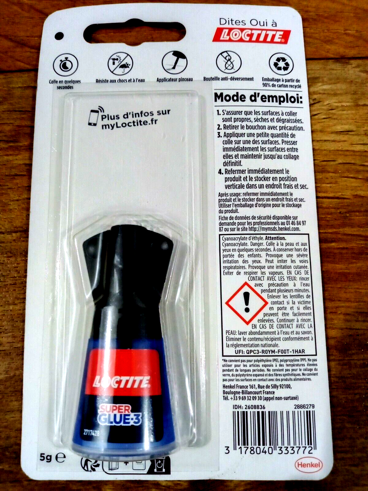 Loctite - Colle De Précision, 5 gr, 1 Flacon