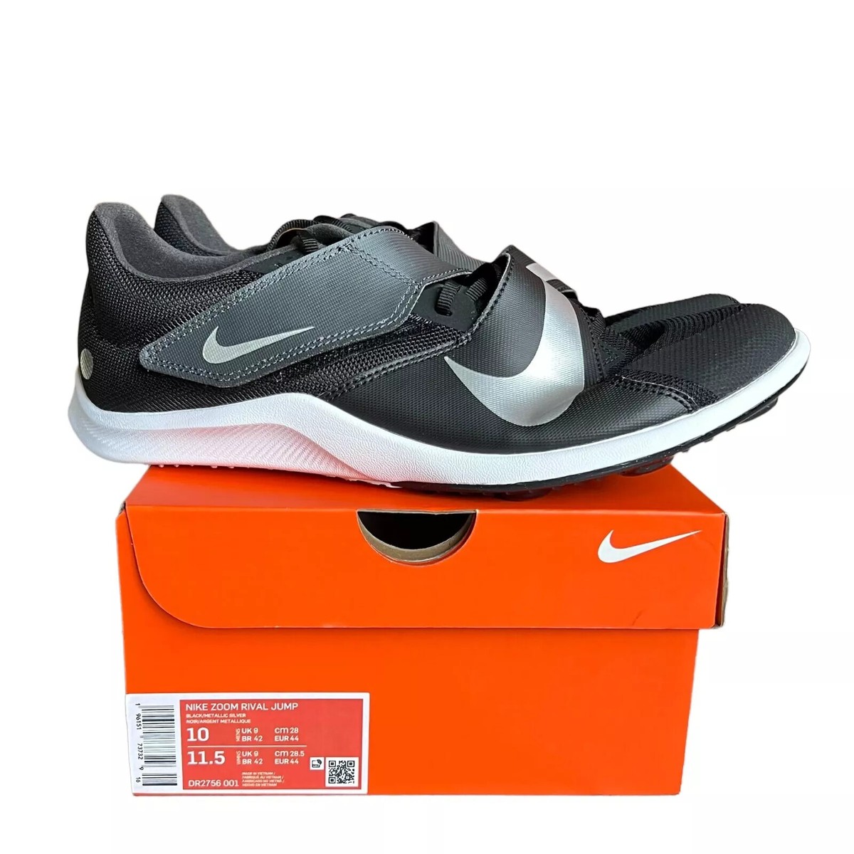 Nike zoom rival jump men’s track spikes shoes size 8.5 & 10.5 DR2756 001 new Nike Zoom Rival Jump Spikes Track Field Shoes Black DR2756  main image 2