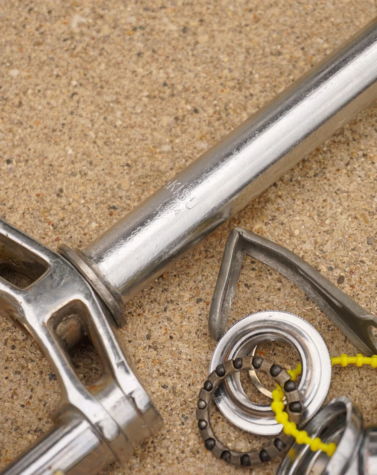 Chrome Biplane Fork Mongoose Akisu 1" Threaded Vintage 1980s MTB ATB Klunker 26" - Image 4 of 4