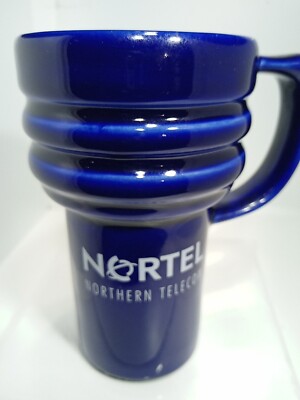  NORTEL NOTHERN TELECOM COFFEE MUG. NORTEL TRAVEL TELECOM MUG. TRAVEL Mug. B294