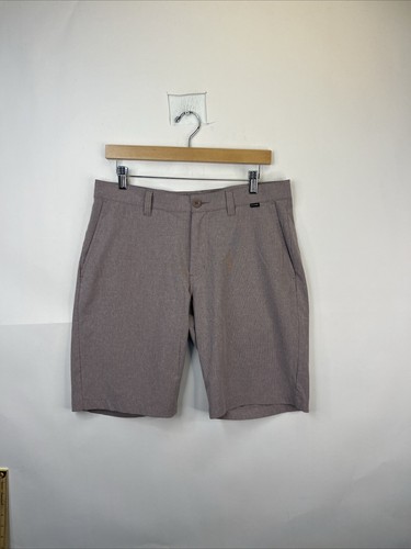 Travis Matthew Shorts Adult 32 Light Pink Chino Khaki Polyester Golf Men A88