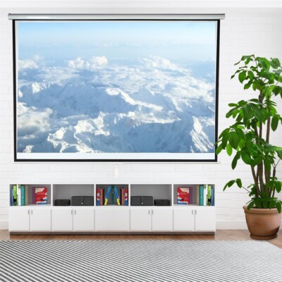 Beamerleinwand 178CM Rolloleinwand Projektionsleinwand Beamer Heimkino  ️