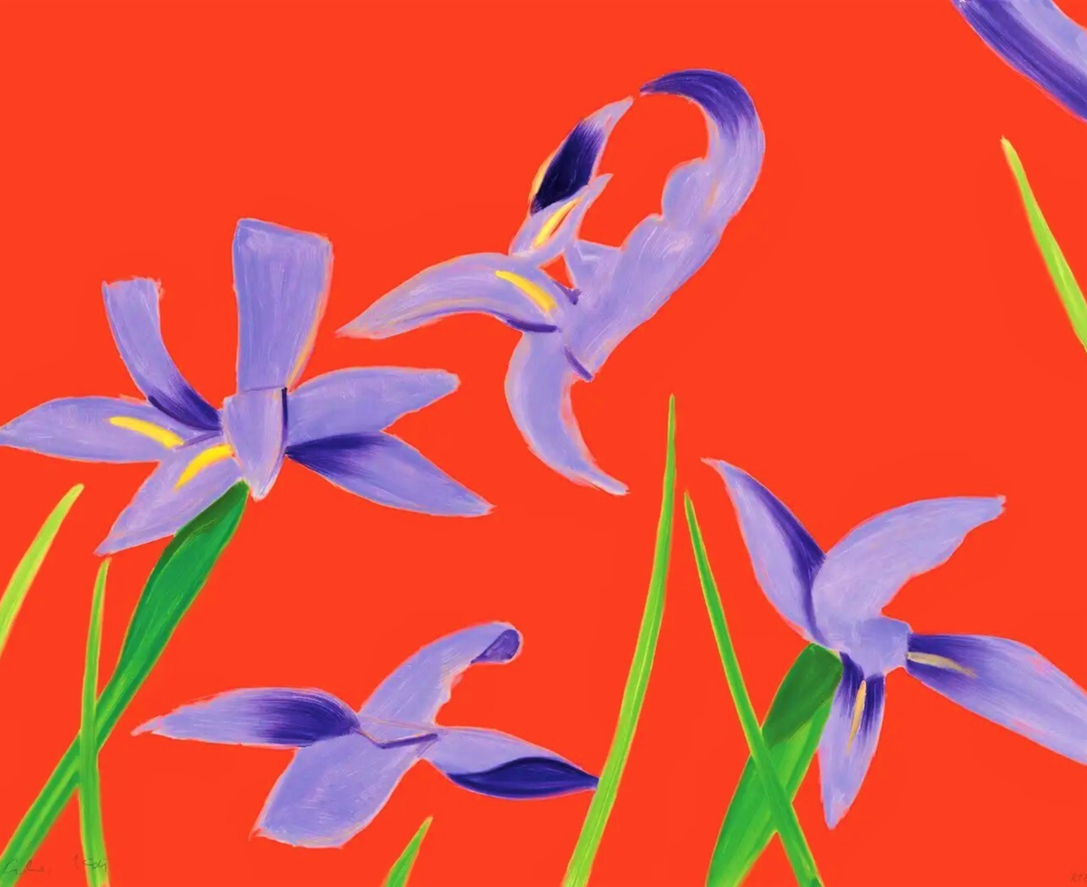 ALEX KATZ 'Purple Irises' 2023 SIGNED Archival Pigment Ink Print