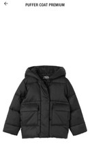NWT Zara Puffer Coat Premium Kids 6