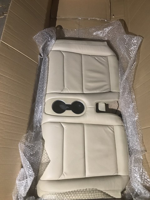 30 Tesla Model X Third 3rd Row Seat Black Leather Bottom Section