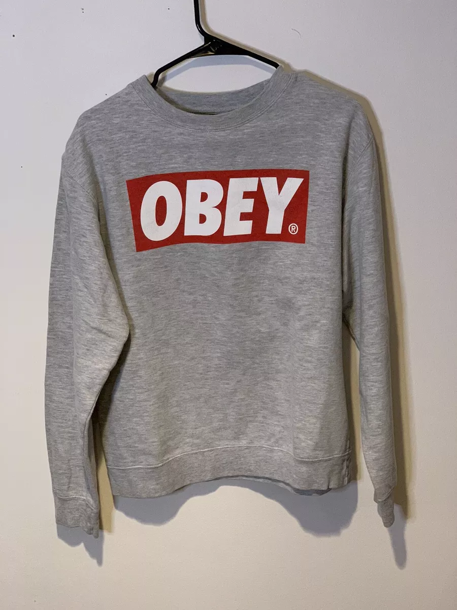 Vintage Sweatshirt Mens Obey Box Logo Obey Supreme | eBay