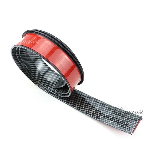 1.5M Carbon Fiber Car Wheel Eyebrow Arch Trim Lips Strip Fender Flare Protector - Foto 4 di 8