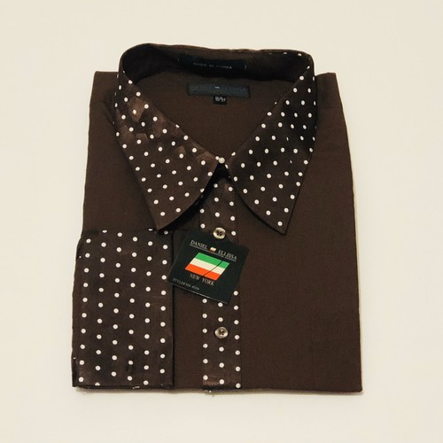 18.5 brown French Cuff Dress Shirt | eBay