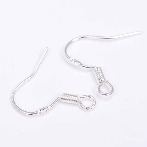 100Pcs 925 Sterling Silver DIY Earring Hooks Ear Wires Plugs Making Findings Kit - Picture 5 of 9