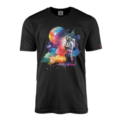 Explore The Universe Astronaut Weltall Raumschiff Gasnebel Planet T-Shirt#44042
