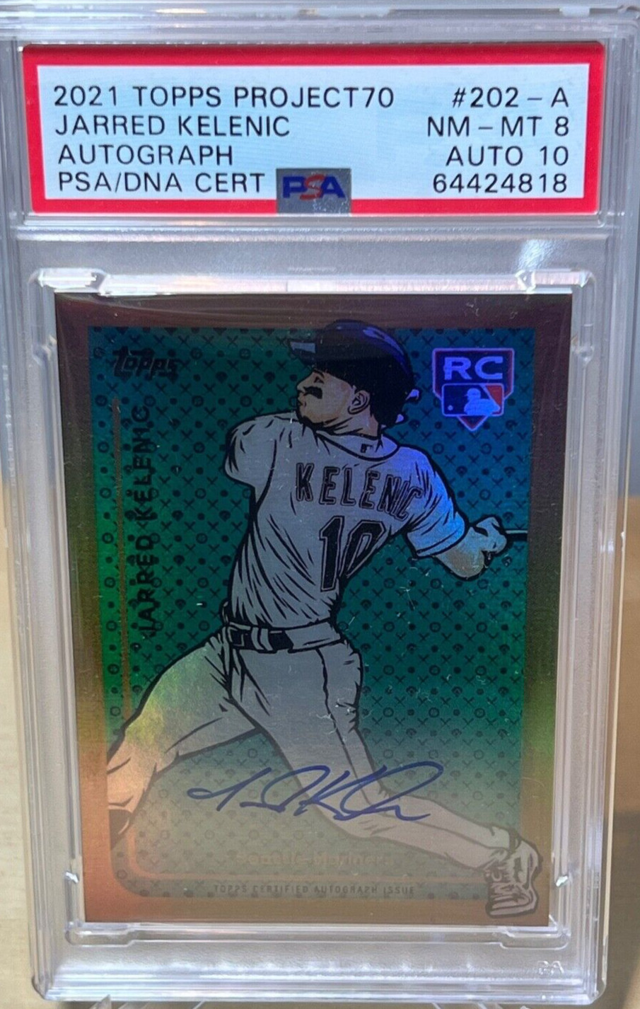 JARRED KELENIC PROJECT 70 w/ PSA 10 ON-CARD AUTO ROOKIE /70 BLAKE JAMIESON TOPPS