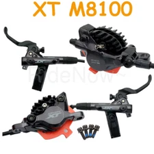 Shimano XT BL/BR-M8100 Front+Rear MTB Disc Brake Set, 900mm/1600mm, I-Spec EV