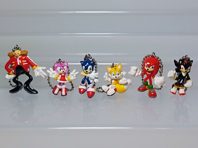 Sonic the Hedgehog Keychain Figure Set SEGA Eggman Amy Tails