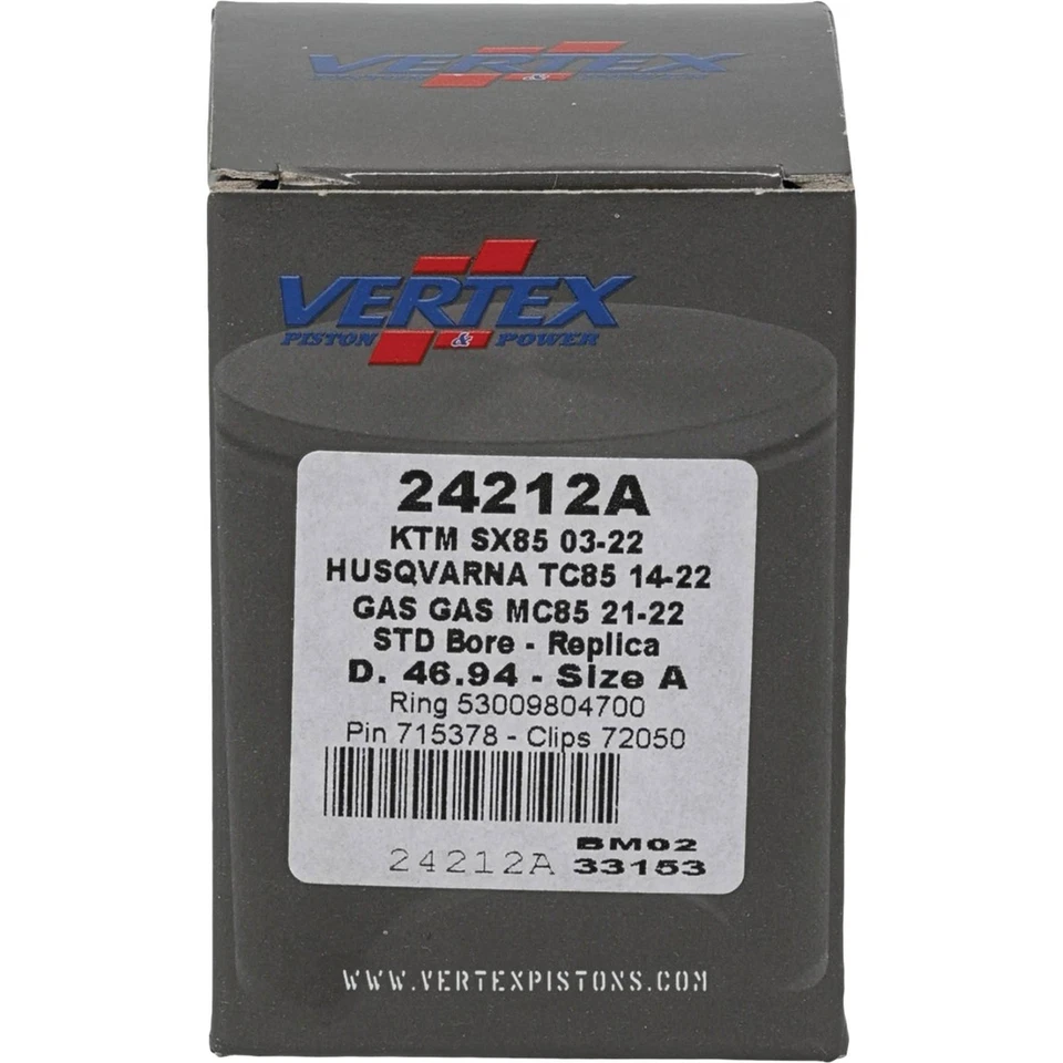 Vertex Piston Kit For Husqvarna TC 85 (14-18) 24212A - Image 4 of 4