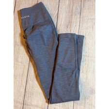 Alphalete Amplify Leggings Womens Blue Gray Seamless Scrunch Butt Yoga Pants