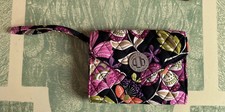 Vera Bradley Turn Lock Smartphone Wristlet Wallet Pirouette Pink Floral Boho 33