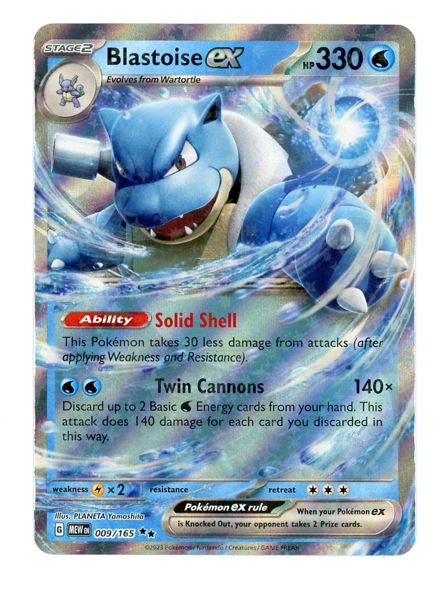 Scarlet & Violet 151 Blastoise ex #009/165