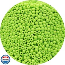 BalaandFillic 2mm Round Size Seed Beads 9500pcs/100 Grams in Bag 12/0 Light G