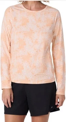 👚Hang Ten Damen Langarmshirt L Reißverschlusstasche, schnelltrocknend UFP 50+ orange 2P - Bild 1 von 4
