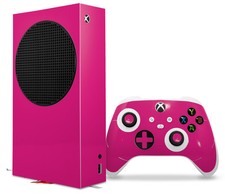 Skin Wrap for XBOX Series S Console Controller Solids Collection Fushia