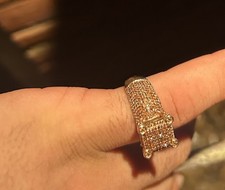 9ct Rose Gold Natural Diamond Ring