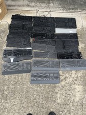 Used Lot Of 25 Keyboards Logitech, Dell, Microsoft Kensington Philips Primus