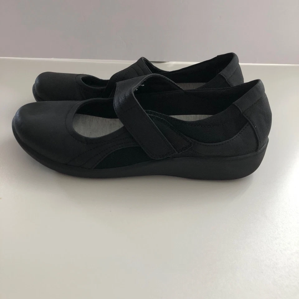 Clarks Cloud Steppers Sillian Bella Mary Jane Shoes Women’s Sz 9 Black Comfort - Image 4 of 4