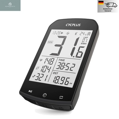 GPS Fahrradcomputer, , kabellos, 2,9 Zoll LCD, Fahrrad Tachometer