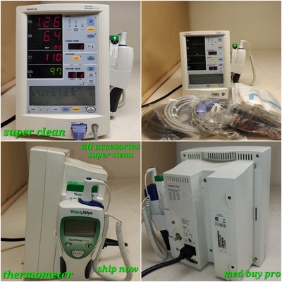 Datascope Accutor Plus + Thermometer. 12 tests. Nibp. Spo2. New Cuffs.