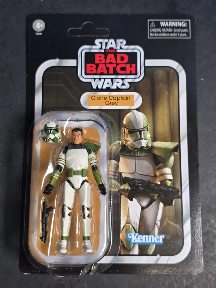 Lote De Colección Star Wars 3.75 - Clone Commander Gris, Kit Fisto Y Luminara Undull Foto 2 de 4