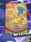 1999 Topps #06 Charizard Holo Foil TV Animation Series 1 Pokemon Blue Logo