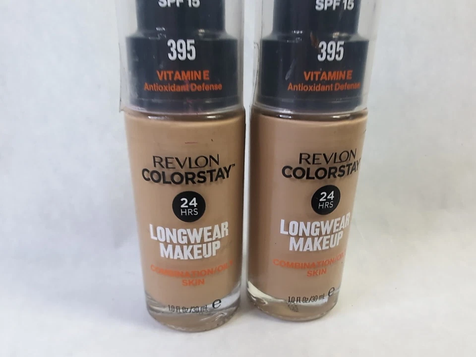 Lot of 2 Revlon Colorstay Makeup Foundation 395 Combination/Oily Skin Deep honey - Image 3 of 4