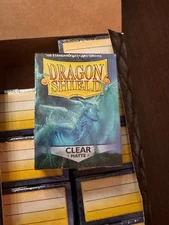 Dragon Shield Matte Clear Standard Size Card Sleeves Display Box Case 1000