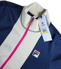 FILA WOMENS TRACK JACKET ZIP UP BLUE Tennis Nwt