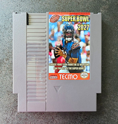 Tecmo Super Bowl 2026-2027 Nintendo NES Cartridge NFL Football Sports TSB