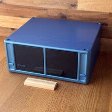 TEAC Stackable Telescoping MiniDisc Storage Unit Case Holds 34 MDs Blue 54