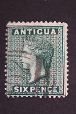 ANTIGUA 19 STAMP  SIX PENCE USED