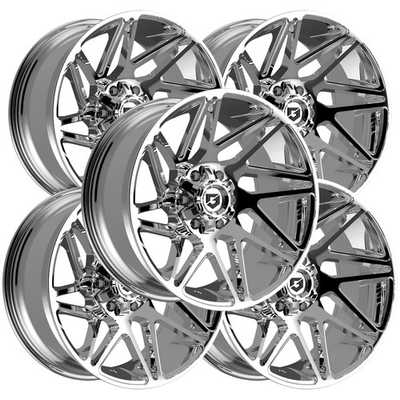 #ad Set of 5 Gear Off Road 777C Vortex 20x10 6x135 6x5.5quot; 19mm Chrome Wheels Rims $1744.95