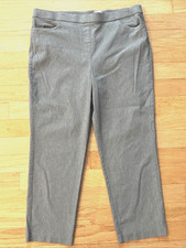 Alfred Dunner Gray Stretch Pull On Dress Pants - Women's Size 18